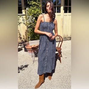 Emerson Fry Black and White Midi Dress